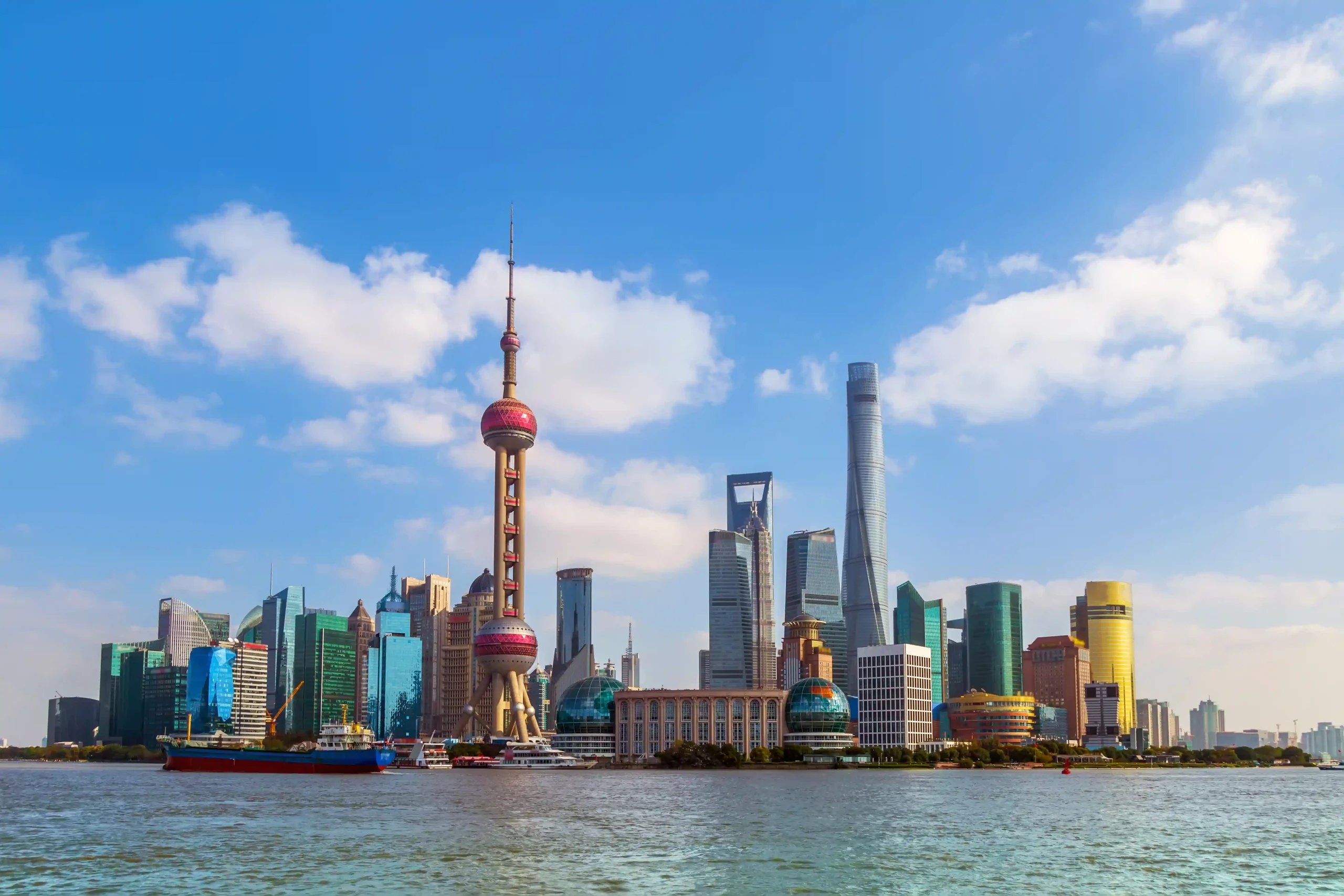 1 tourism-blue-sky-travel-skyscrapers-shanghai